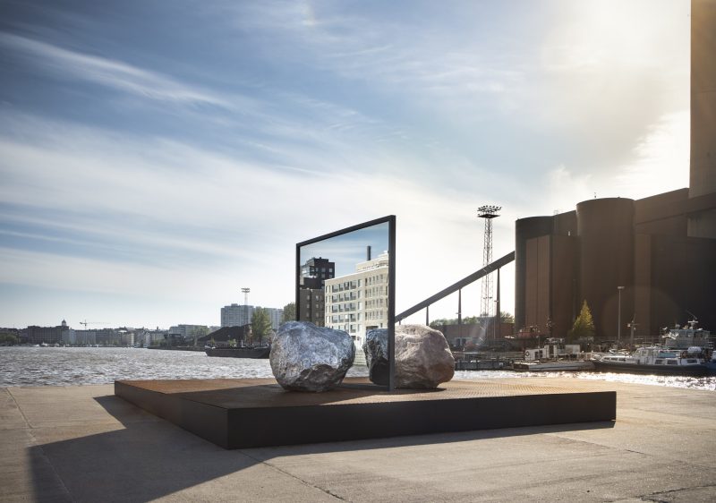 Installation by Alicja Kwade: Big Be-Hide, 2021 - Parrulaituri, Kalasatama 
