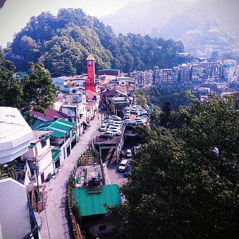 A view of the Clock Tower, a prominent landmark in Dehradun