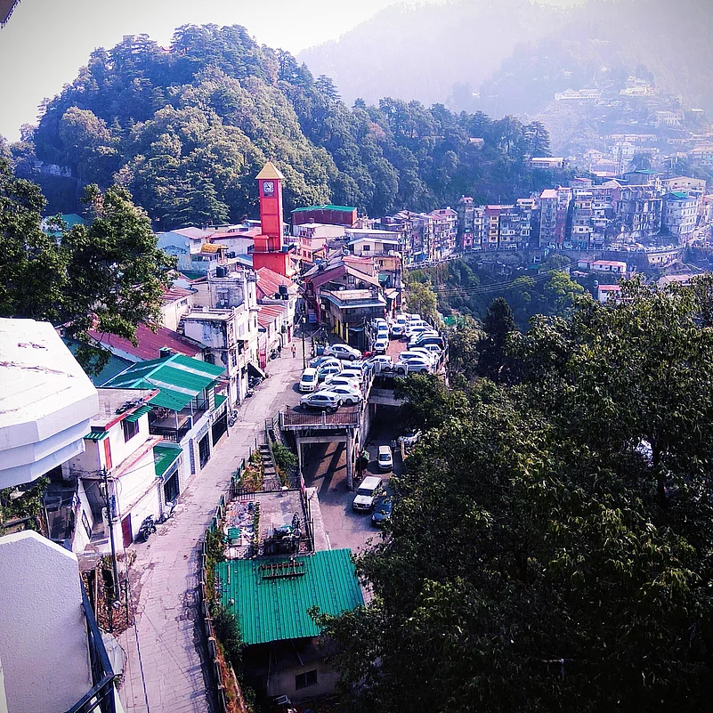A view of the Clock Tower, a prominent landmark in Dehradun