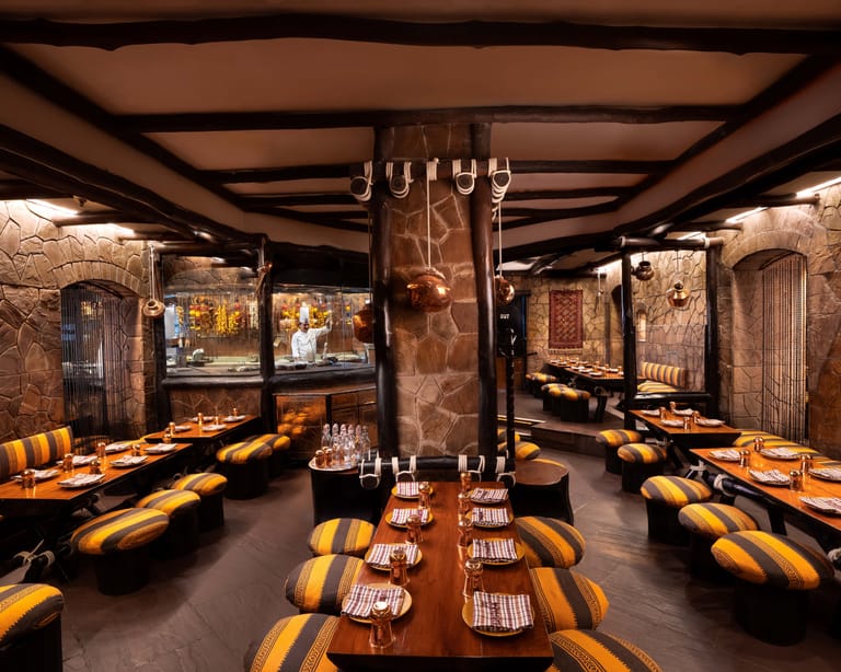 The organic interiors of Bukhara at ITC Maurya - ITC Hotels