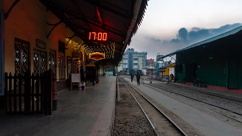 The Toy Train station in Kurseong, West Bengal