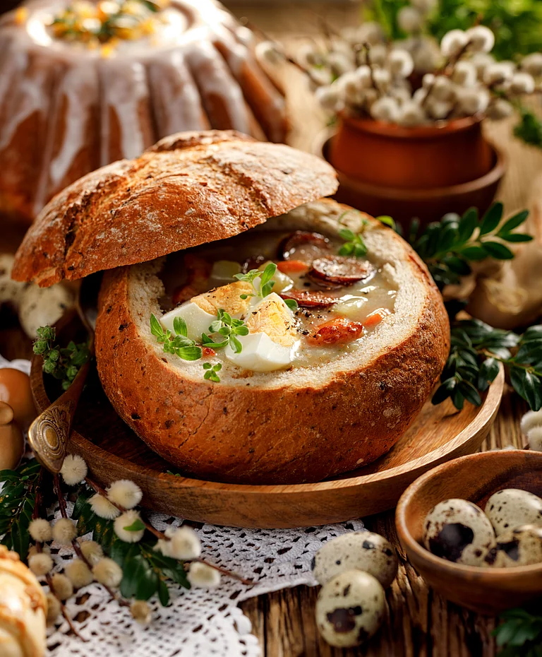 Easter soup, a popular delicacy savoured during Easter - Shutterstock