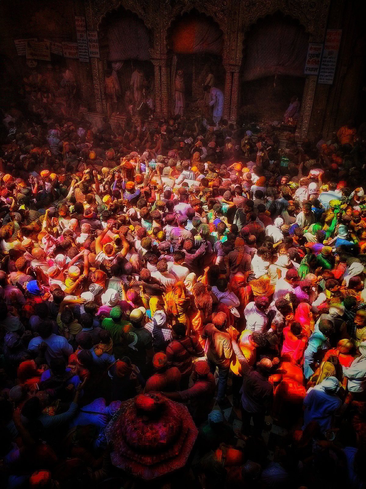 Holi celebrations in Mathura