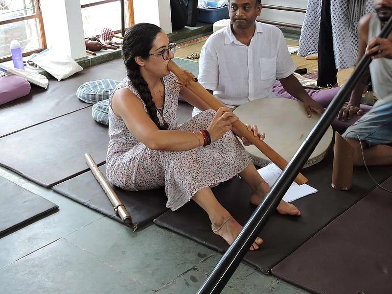 A sound healing workshop at the Quiet Healing Center and Guest House