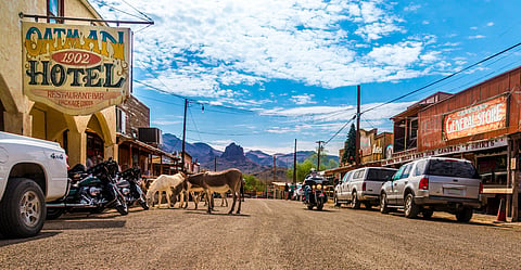 Oatman is a historic ghost town