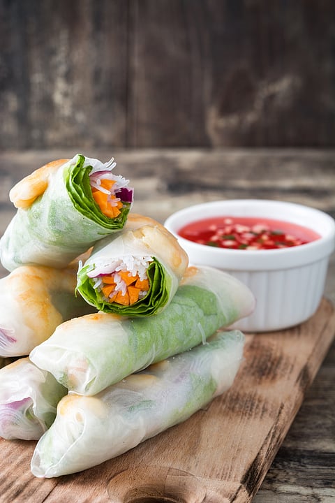 Gỏi Cuốn Chay (Vegetarian Spring Rolls)