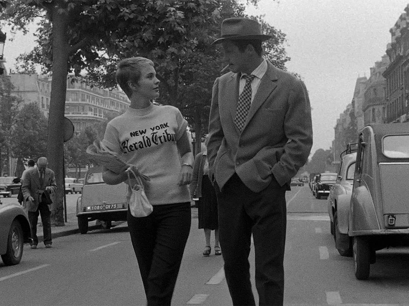 A shot from iconic French filmmaker Jean-Luc Godards Breathless (1960)