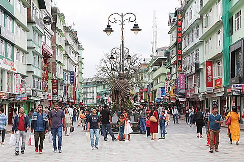 M G Road in Gangtok