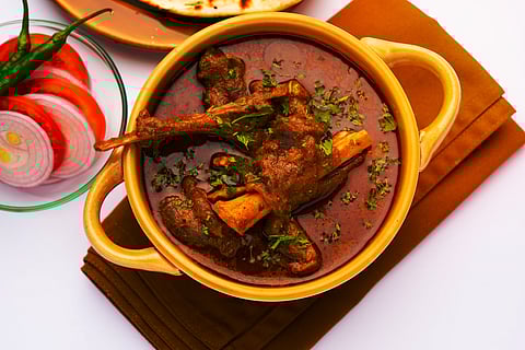 A serving of Rogan Josh, a speciality of Cloves