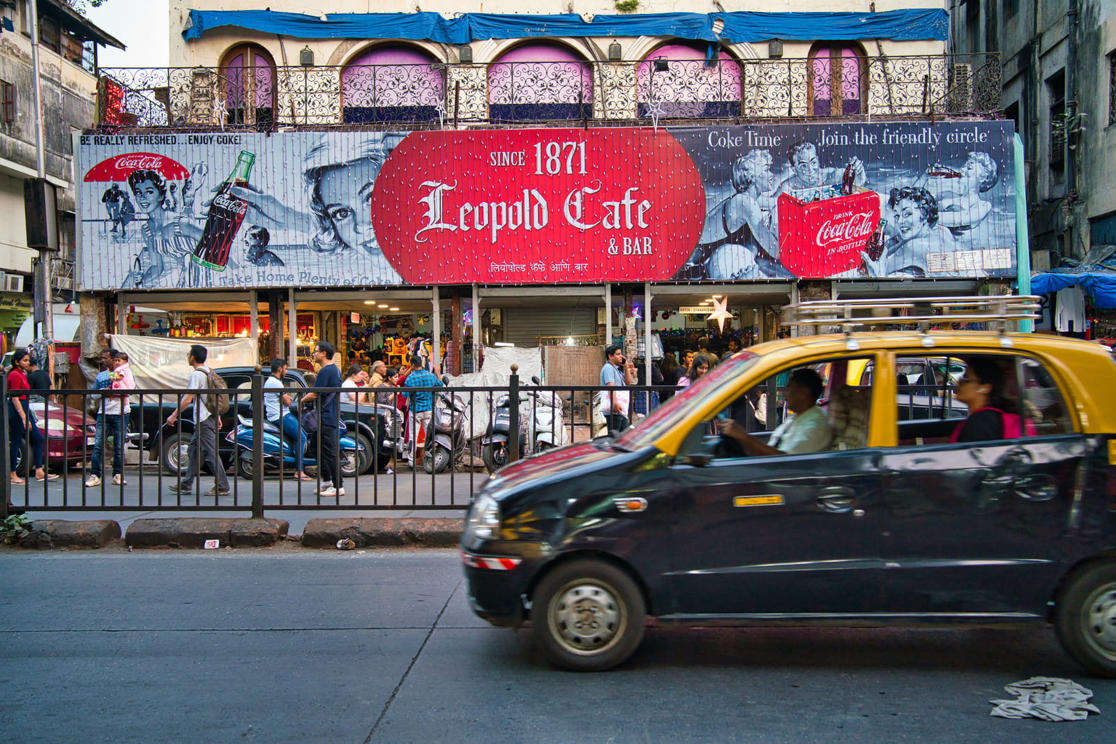 Leopolds Café and Bar found literary fame when it was mentioned in Gregory David Roberts’ novel “Shantaram”