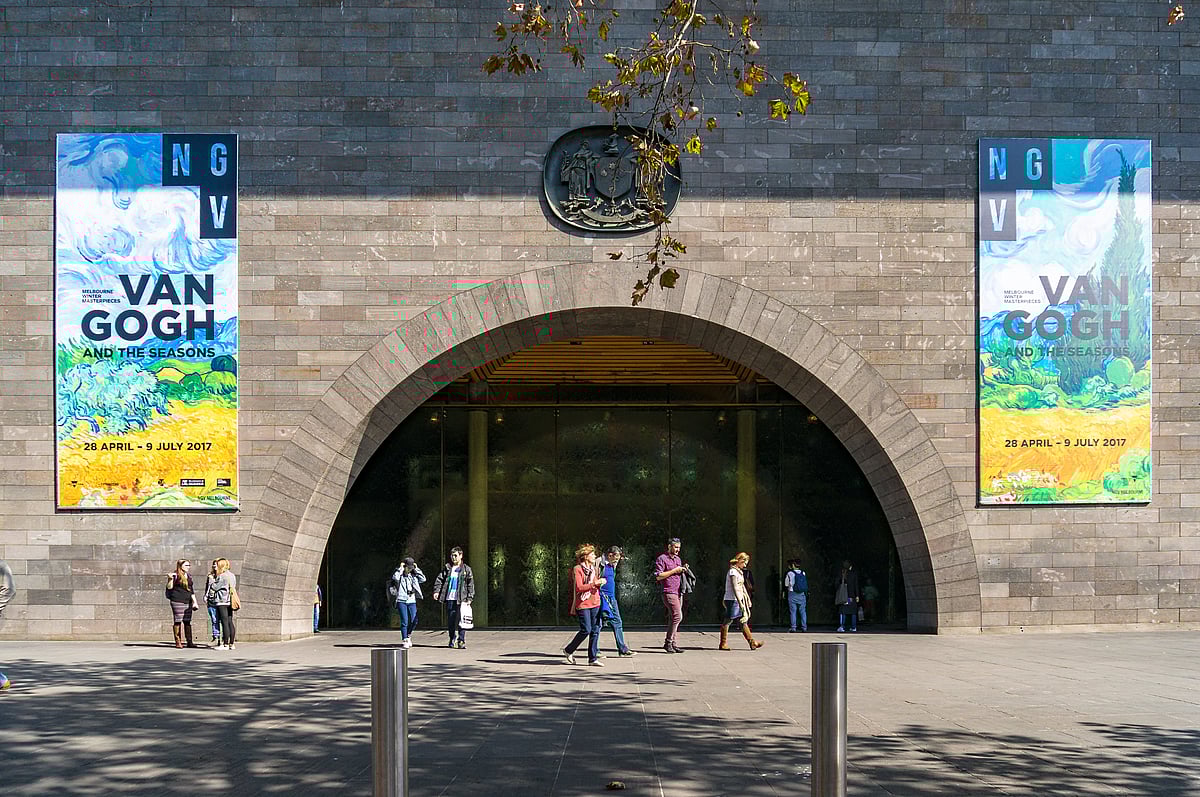 The entrance to the National Gallery of Victoria