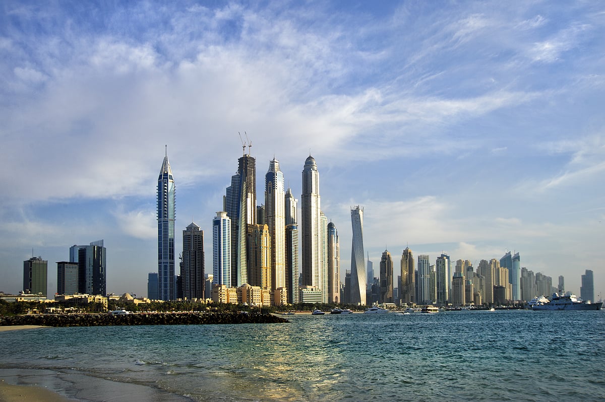 A view of the iconic 23 Marina Towers