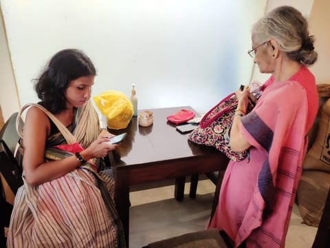 The crisp Dhaniakhali saris are popular as daily work wear in Bengal cities