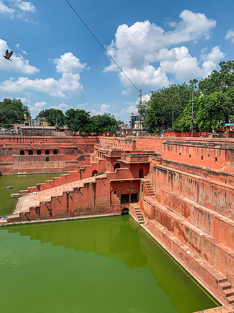 Beautiful view of Potra kund, Mathura