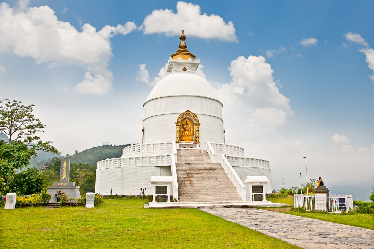 The World Peace Pagoda in Pokhara