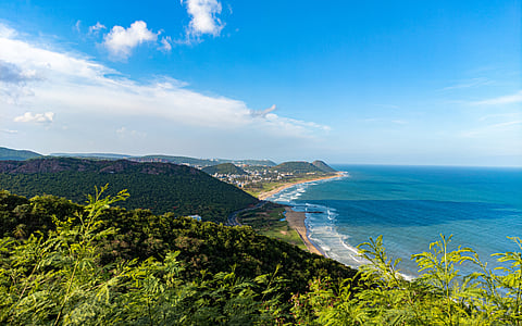 Scenic views of the Kailasagiri Hill