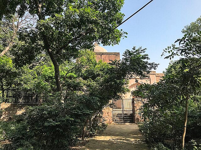 The Chauburji Masjid in Kamla Nehru Ridge