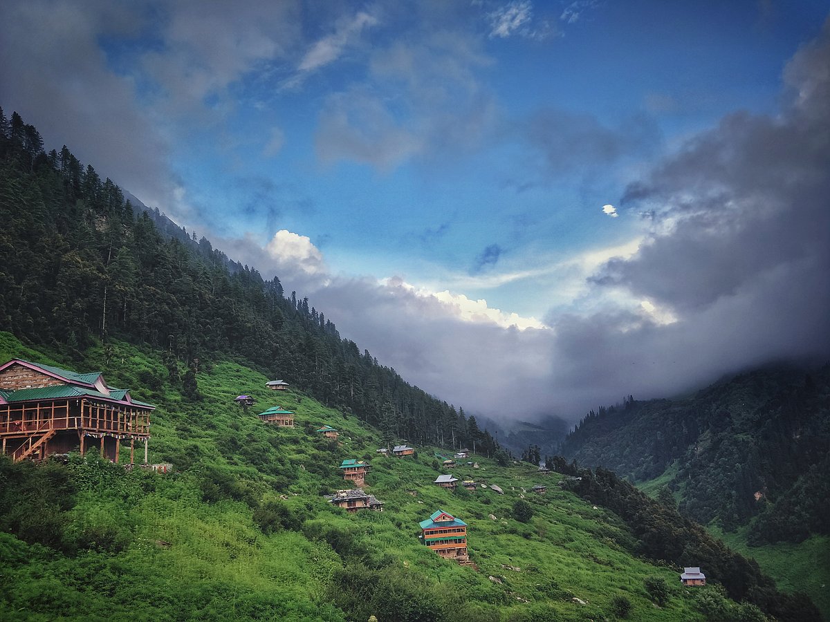 A beautiful valley in Malana, Himachal Pradesh