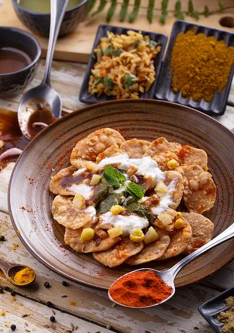 Delicious papdi chaat