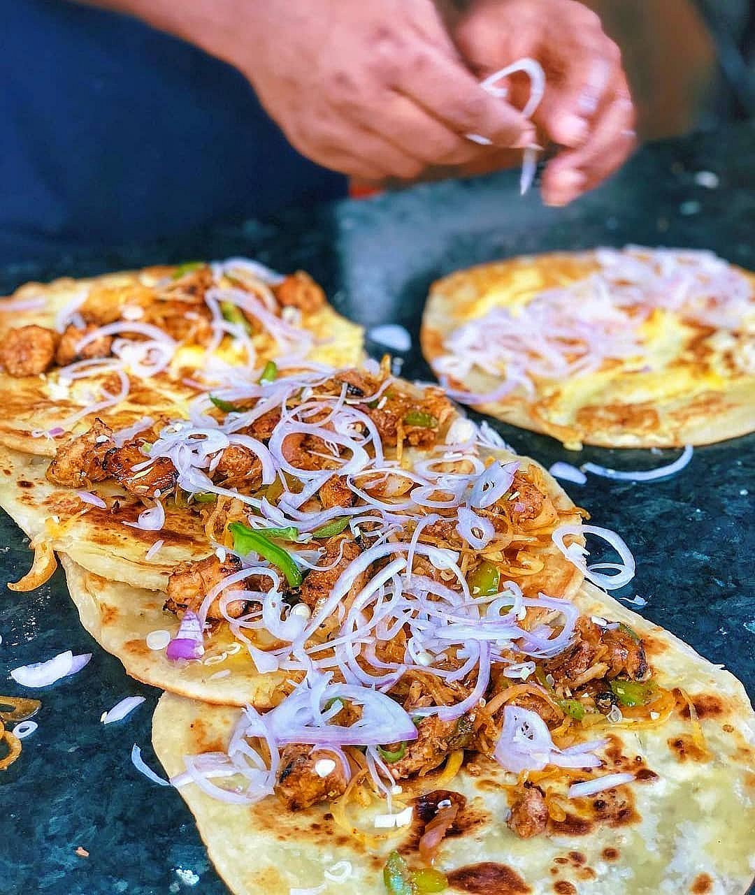 Kathi roll is a popular street food delicacy in Kolkata