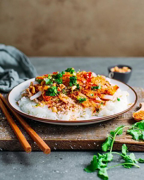 Xôi Chay (Vegetarian Sticky Rice)