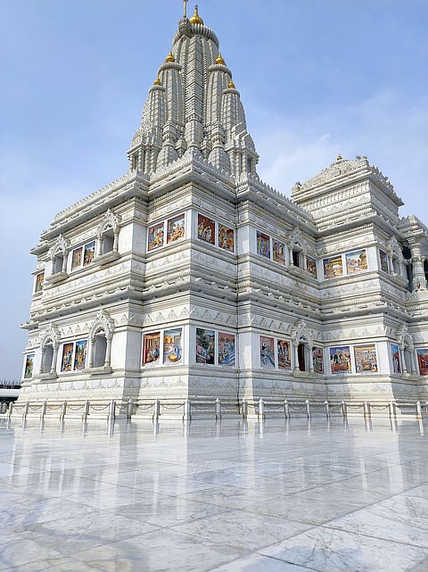 A view of the Prem Mandir