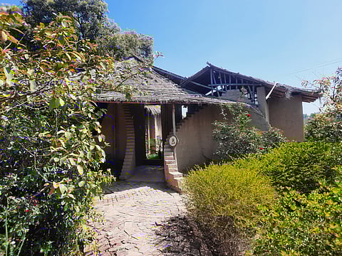 The rustic architecture of Sheoran's Rakhigarhi resort