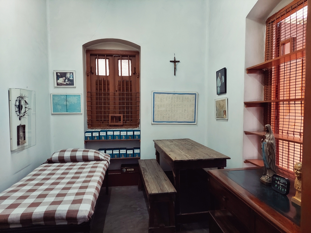 Mother Teresas room at Missionaries of Charity