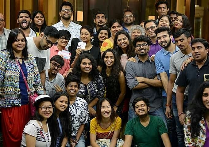 Attendees at Human Library event in Mumbai