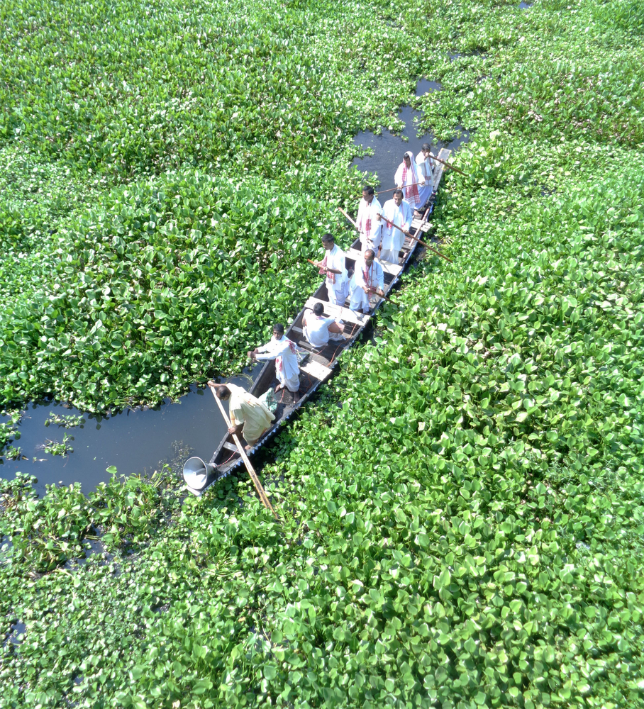 Majuli is a unique riverine delta located on the Brahmaputra River in Assam