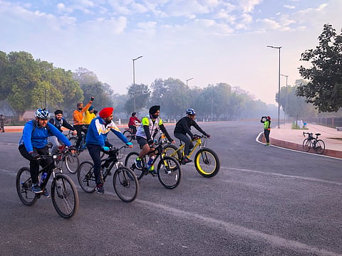 Cycling in Delhi