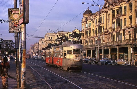 A rare photo of an L Class PAYE 518 plying Route 29 in Kolkata