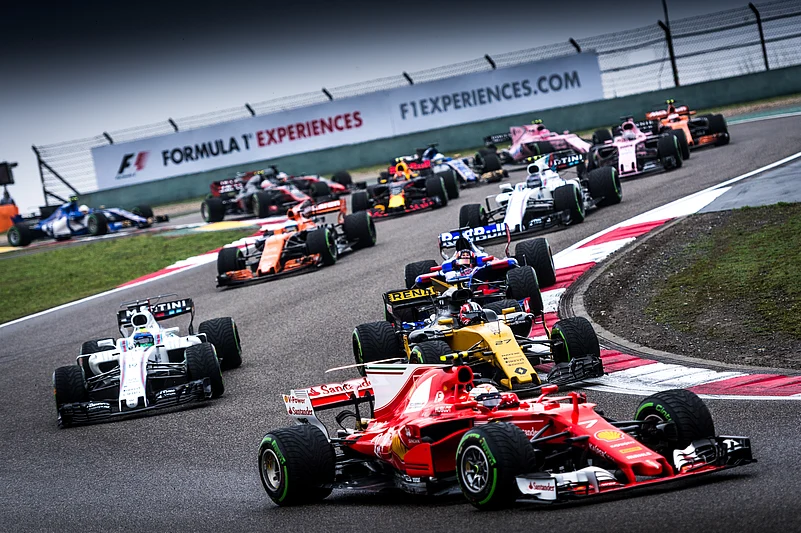 A Formula 1 race in progress