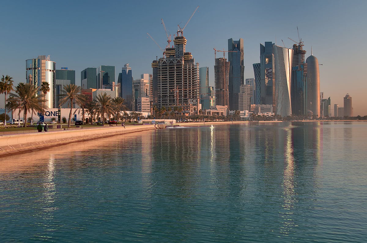 Alex Sergeev/Wikimedia Commons  : The Doha Corniche and skyline