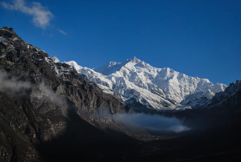 Views of Mount Kanchenjunga from Goechala Pass