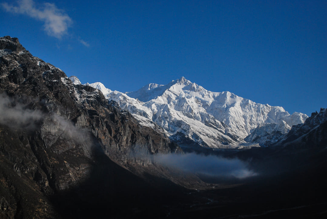 Views of Mount Kanchenjunga from Goechala Pass