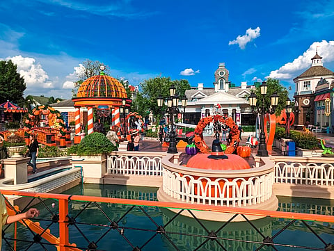 The theme park is a mix of different styles