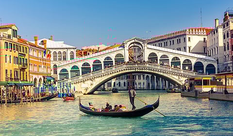A gondola in Venice