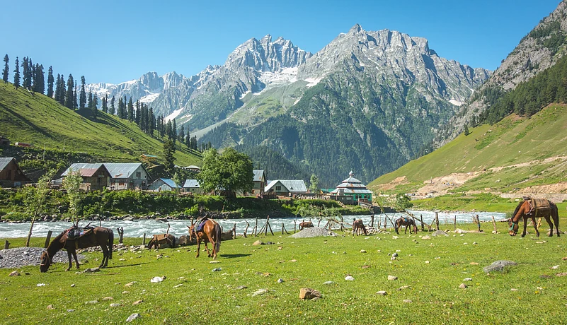 A beautiful view along the route of Kashmir Great Lakes Trek