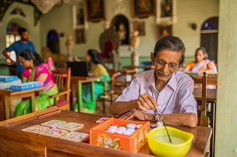 At Sawantwadi Palace, you can opt for a private Ganjifa art workshop