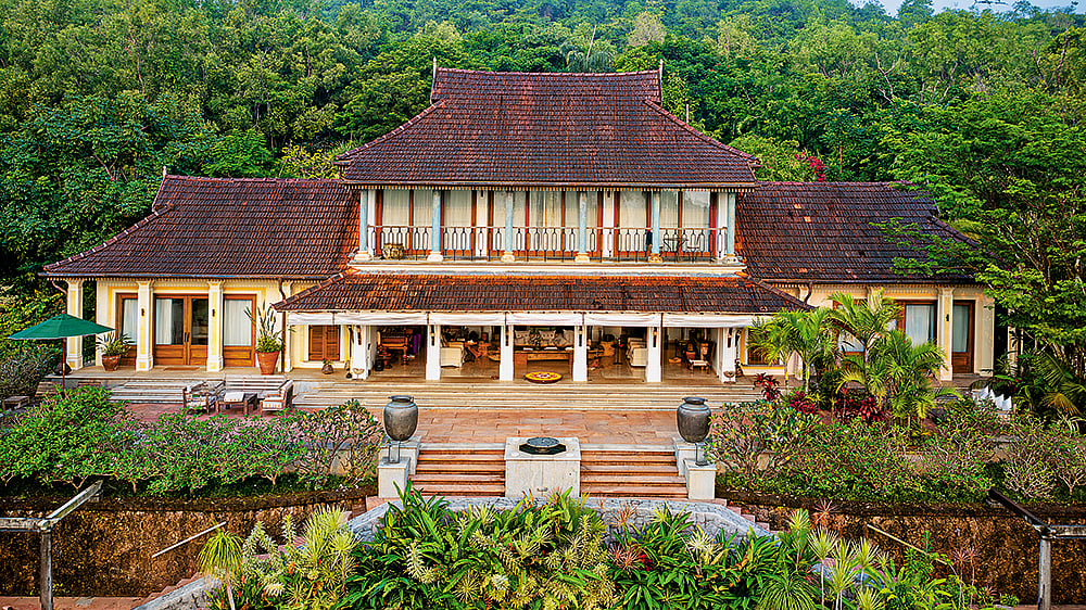 The private villa is ideal for large groups