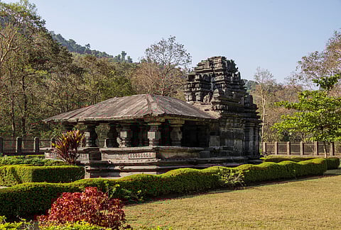 A view of the Tambdi Surla Temple