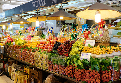 Fruit shop at Or Tor Kor Market or Farmers Market in Jatujak