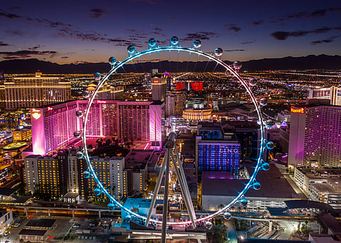 The High Roller Ferris wheel is operated by Caesars Entertainment
