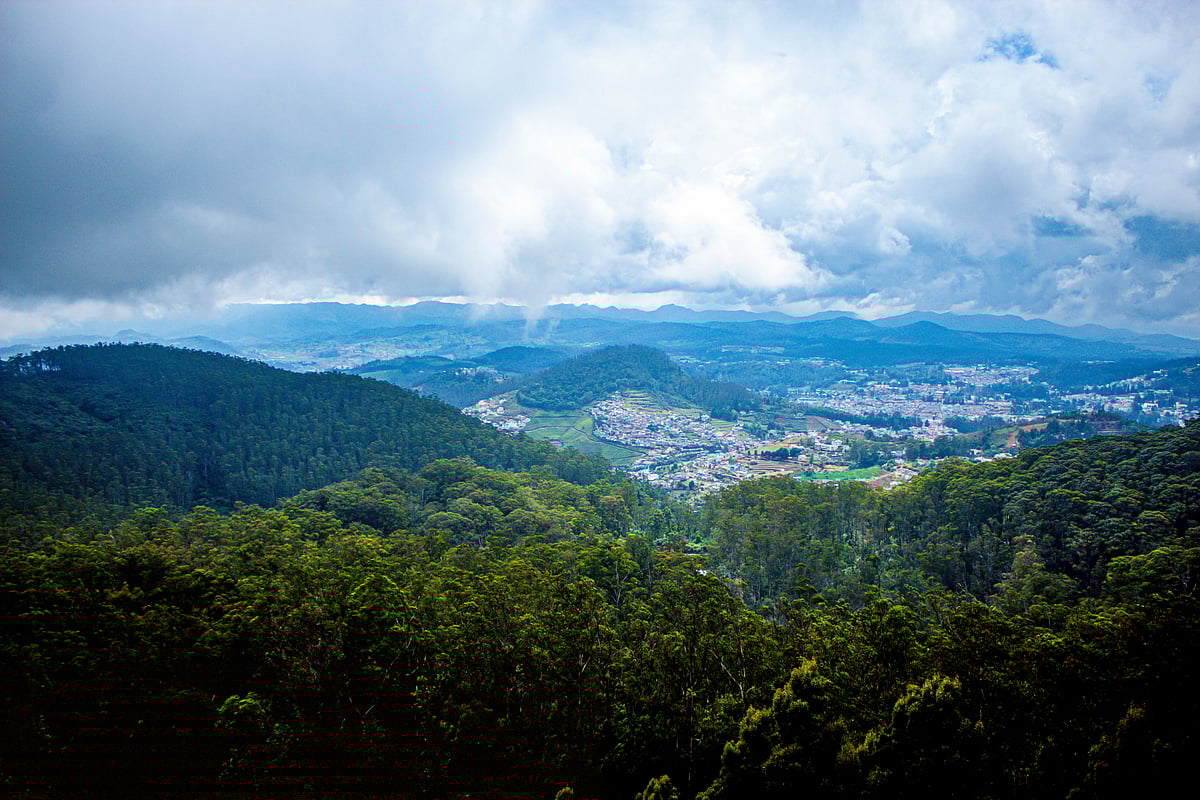 View of the city from Doddabetta Peak
