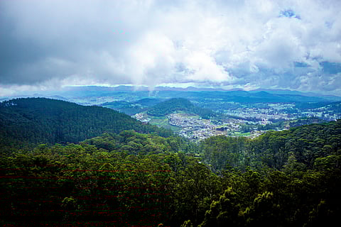 View of the city from Doddabetta Peak