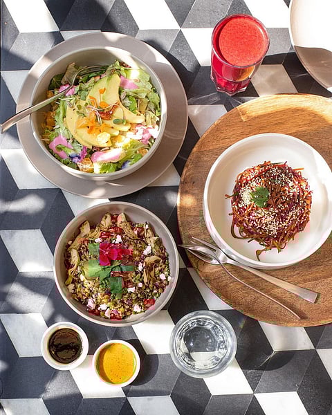 The food at Jaipur Modern Kitchen boasts a wide variety and uses organic veggies