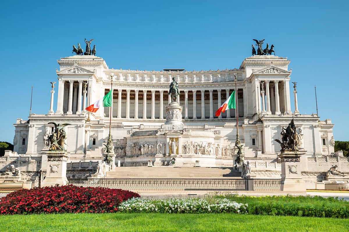 The Monumento Nazionale a Vittorio Emanuele in Rome