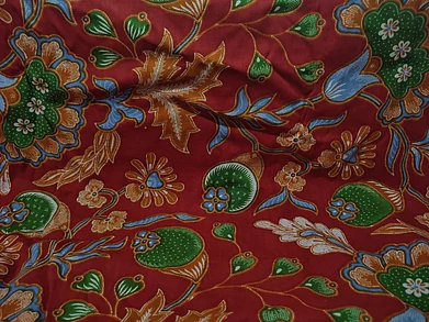 Shutterstock : Ajrakh, is a unique form of textile block-printing found primarily in Sindh, Pakistan and the village of Ajrakhpur in Kutch