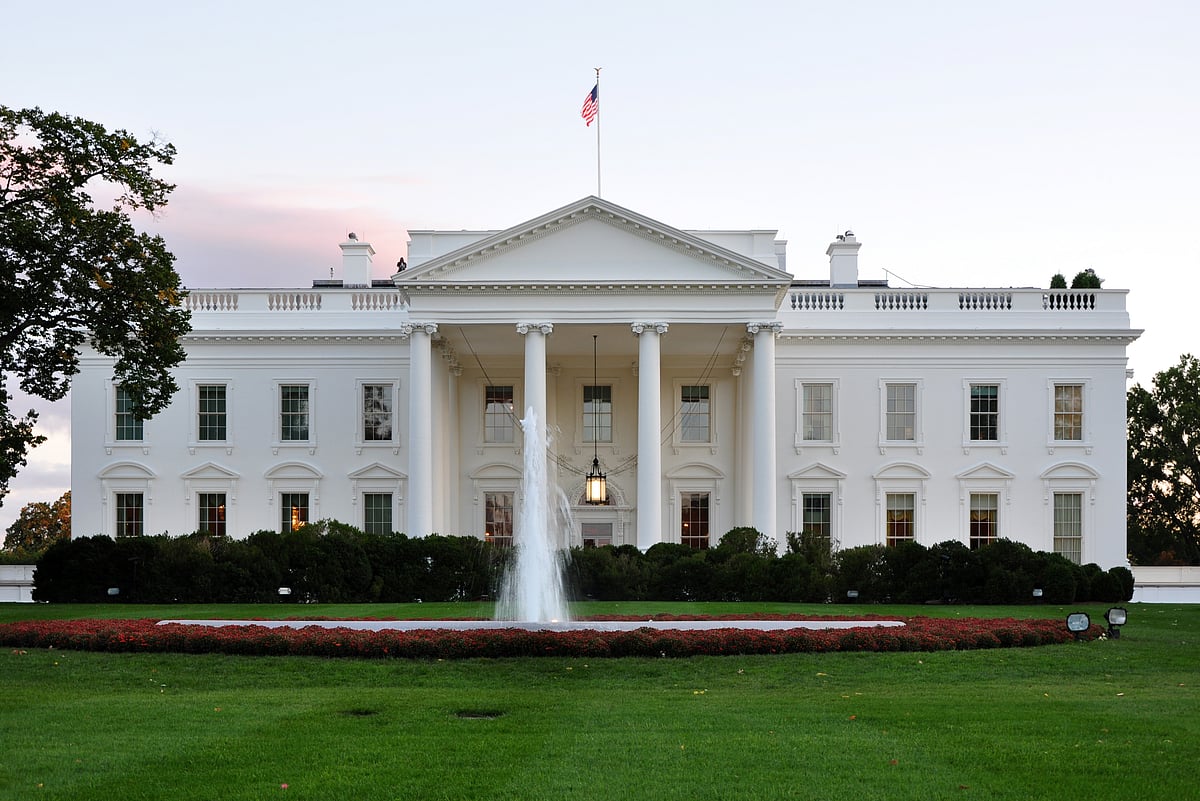 The White House is the President of the United States of Americas official residence
